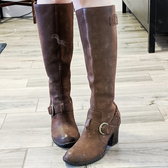 Born Shoes - Born leather boots cognac size 7 FINAL PRICE